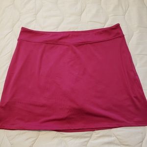 Pink Lycra Tennis Skirt Large
